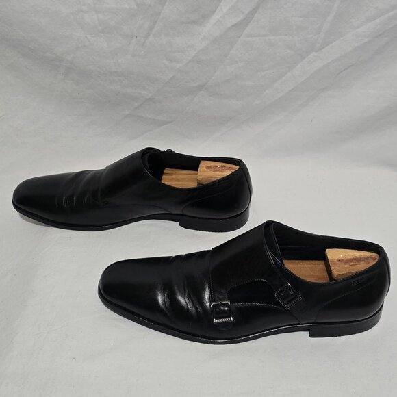 Hugo Boss Leather Monk Strap Men\'s Shoes - Black - Sz 12 US main image 5
